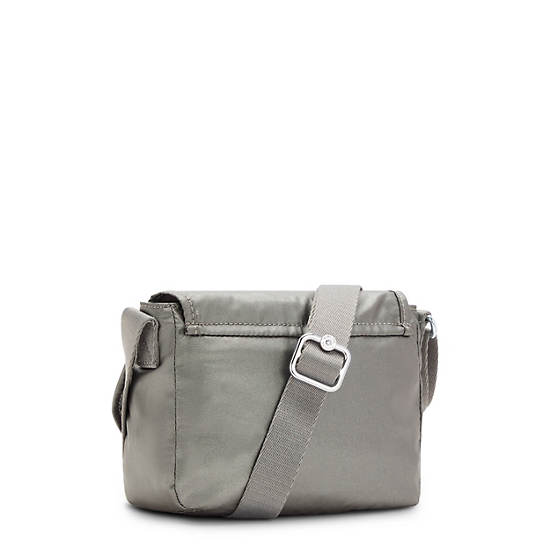 Torby Mini Kipling Sabian Metallic Crossbody Szare | PL 1868WN